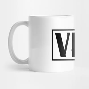 VHS Logo in Black Mug